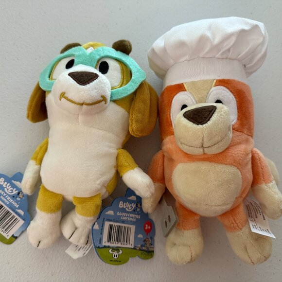 Bluey Friends - Honey and Chef Bingo Plush Soft and Cuddle Stuffed Toy - Picture 1 of 2